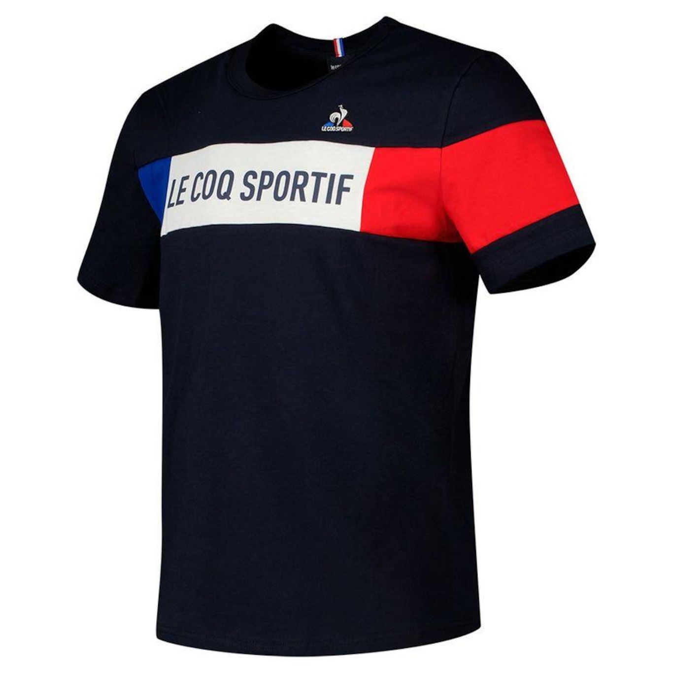 Camiseta Ss Tricolor Azul Marinho - Le Coq Sportif - Le Coq Sportif - Masculino - Foto 2