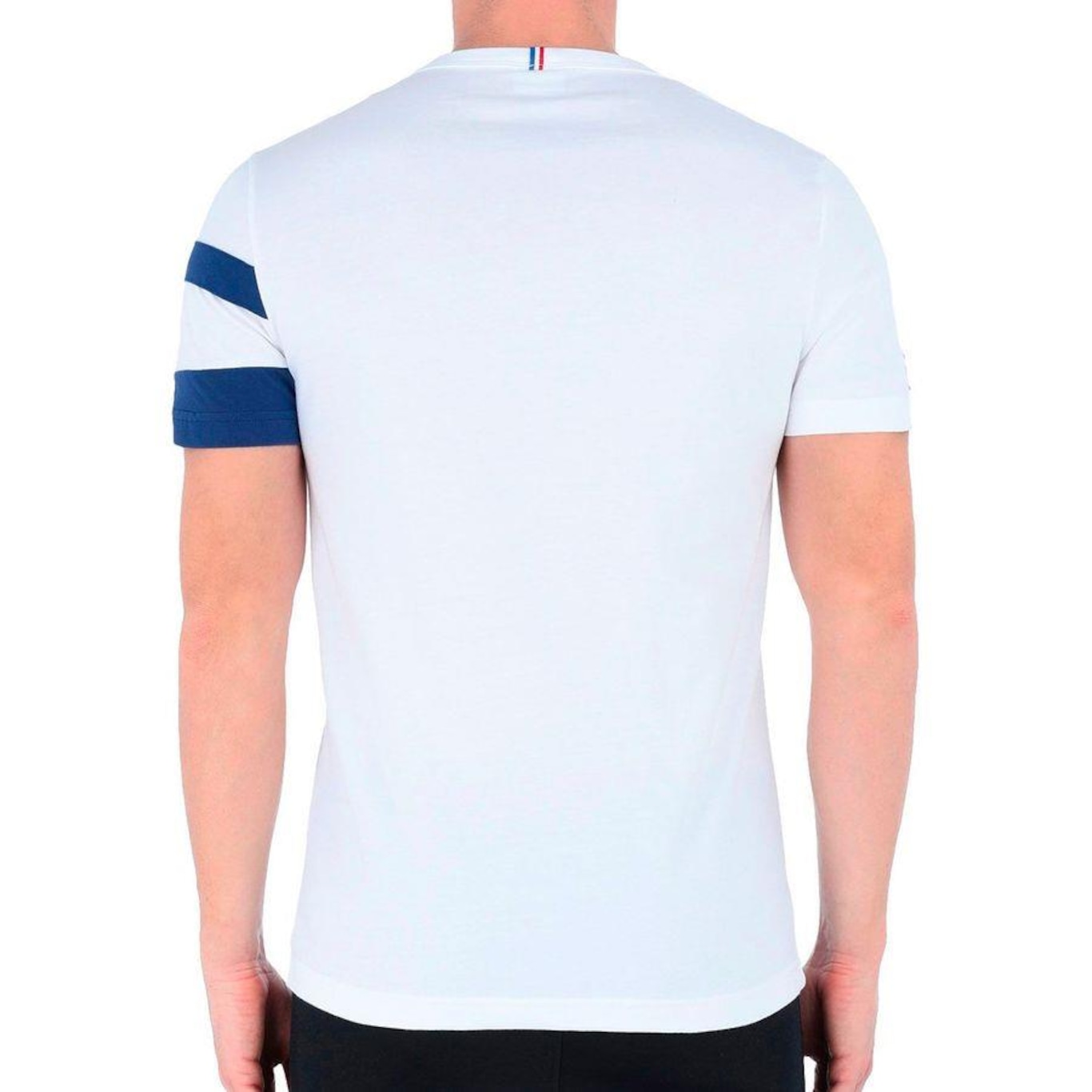 Camiseta Ess Saison 2 Tee Clip Branco e Azul - Le Coq Sportif - Le Coq Sportif - Masculino - Foto 2