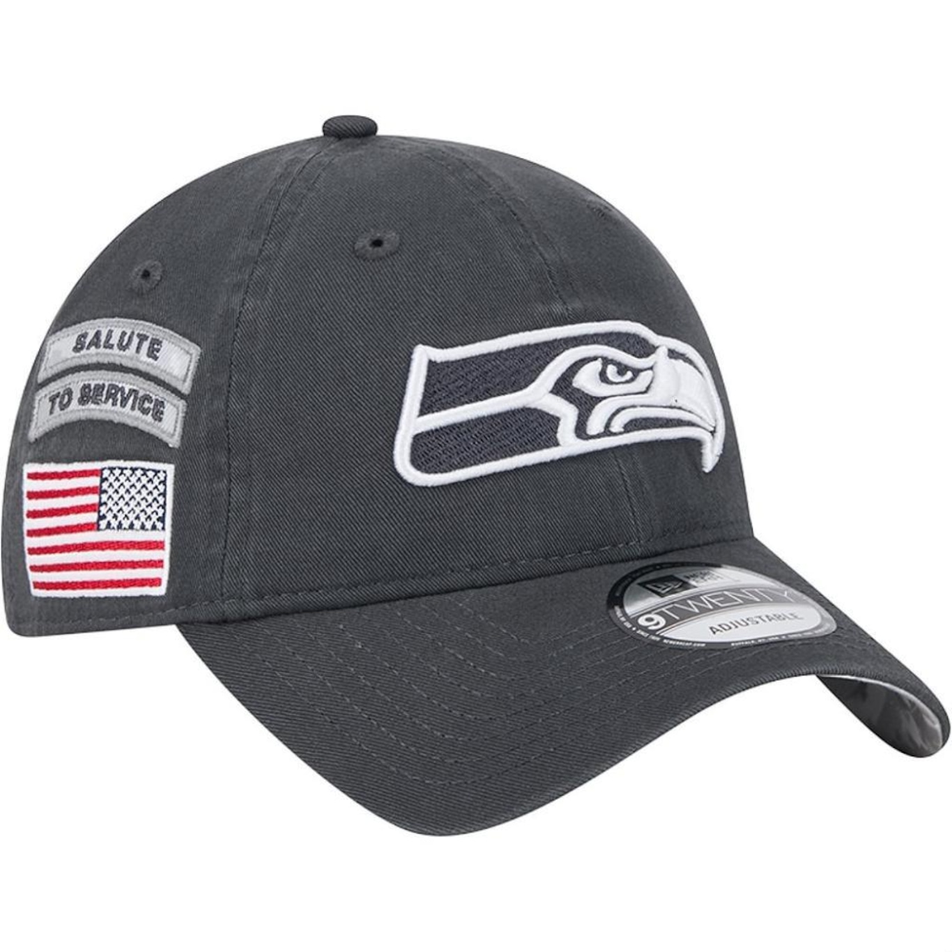 Boné New Era 920 Seattle Seahawks Nfl Salute To Service - Strapback - Adulto - Foto 4