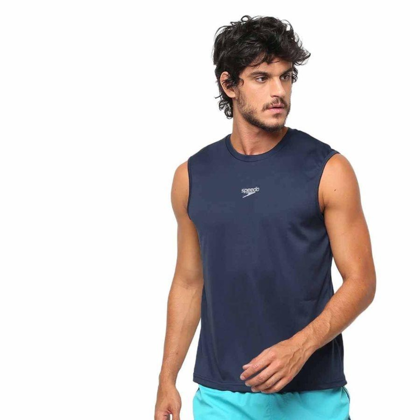 Camiseta Regata Speedo Interlock - Masculina - Foto 1