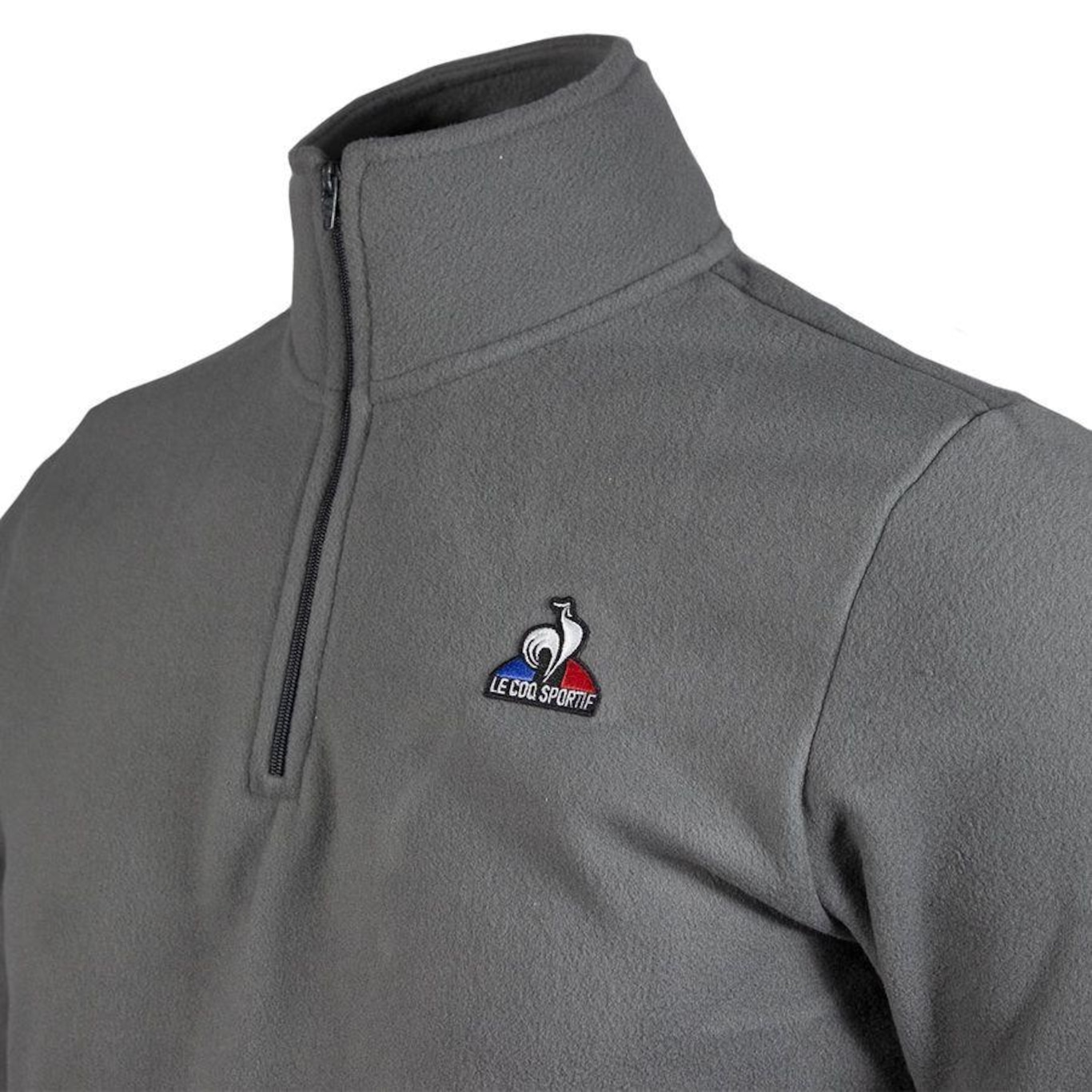 Casaco Fleece Essentials 1/2 Zip Cinza - Le Coq Sportif - Le Coq Sportif - Masculino - Foto 3