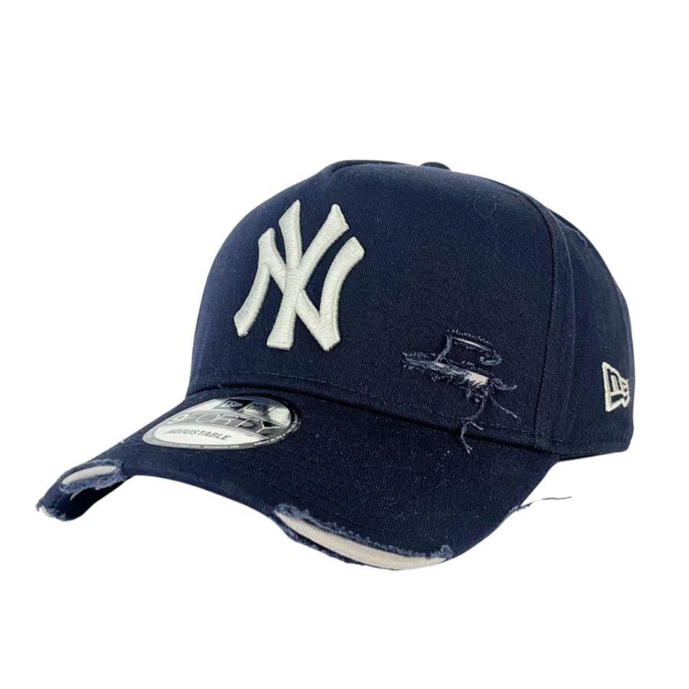 Boné New Era 940 A-Frame New York Yankees Destroyed - Snapback - Adulto - Foto 1