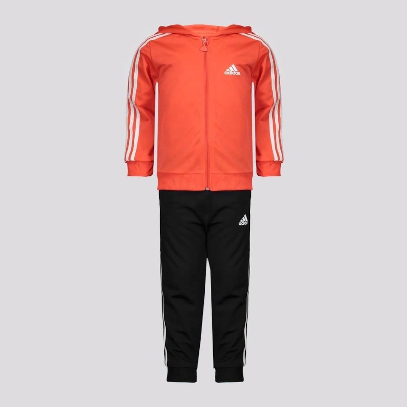 Agasalho adidas 3 Stripes - Infantil - Foto 1