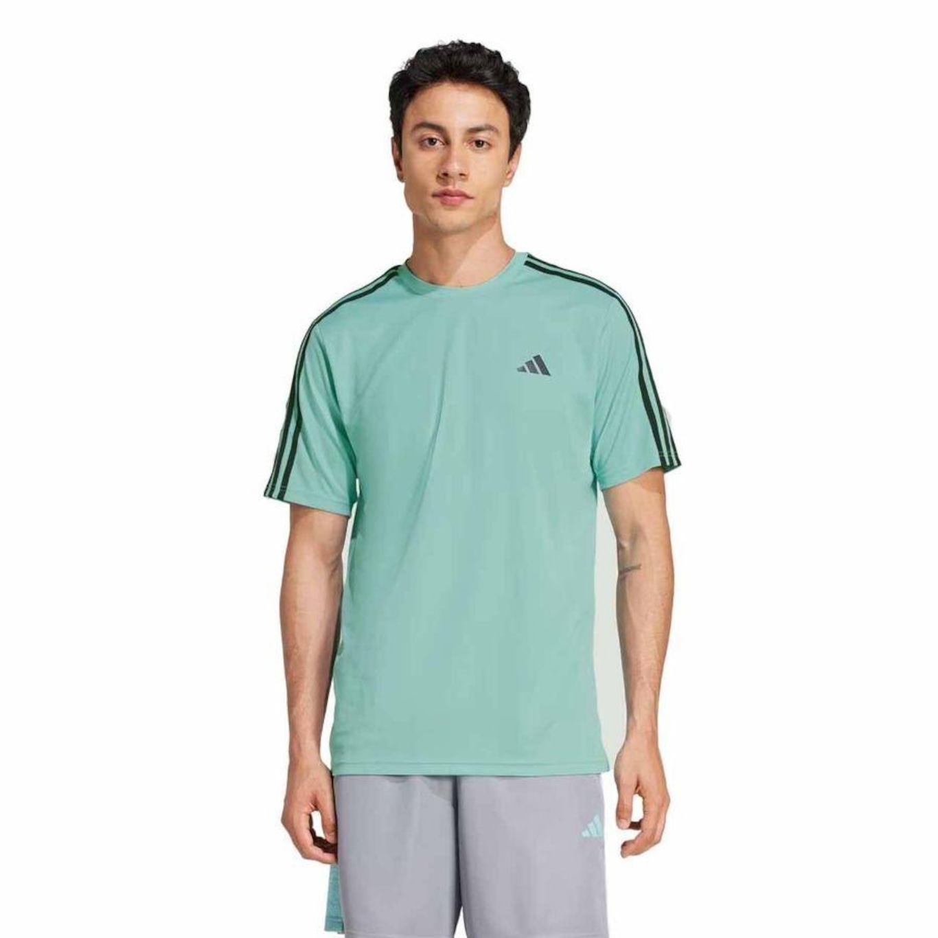 Camiseta adidas Essentials 3 Listras - Masculina Iw3370 - Foto 2