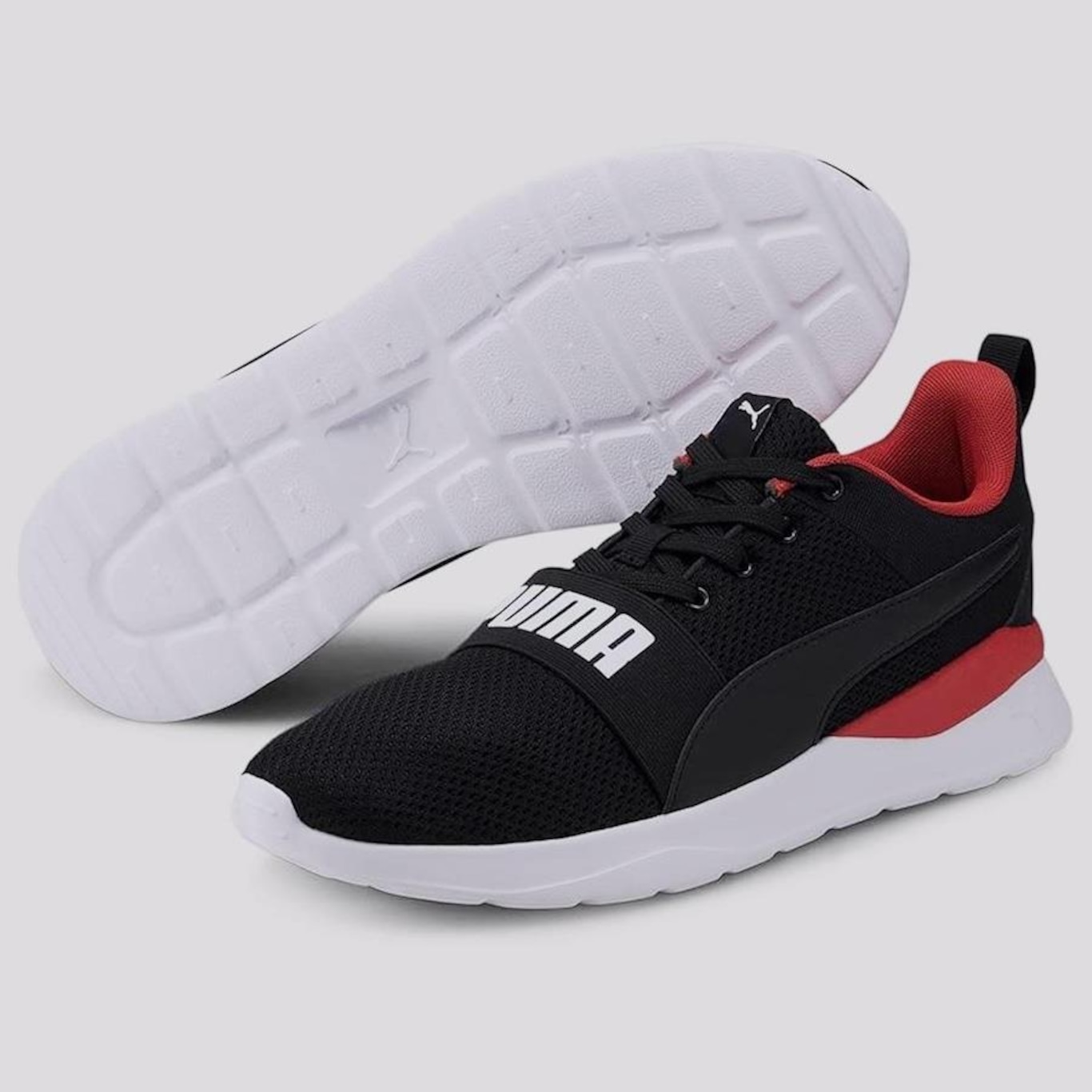 Tênis Puma Anzarun Lite Bold Preto e Vermelho - Foto 2