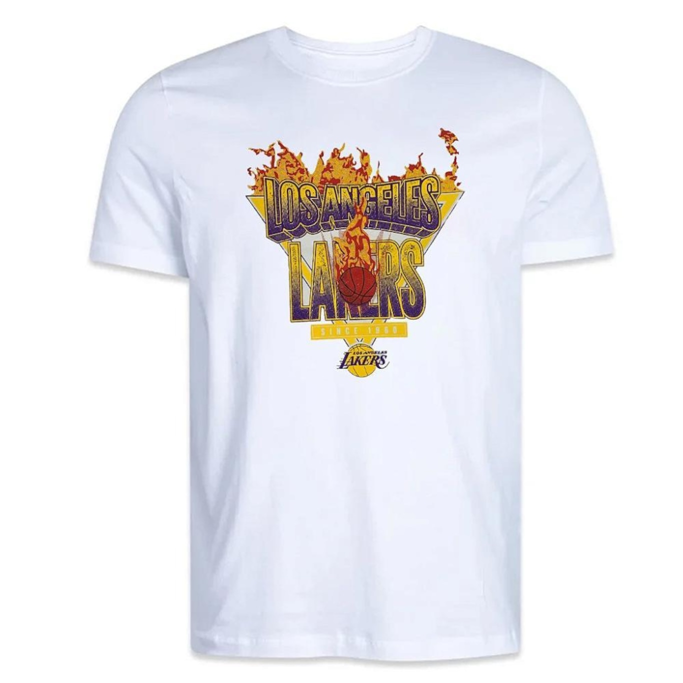 Camiseta New Era Los Angeles Lakers Core - Masculina - Foto 1