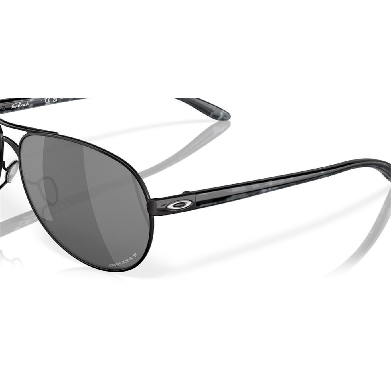 Óculos de Sol Oakley Feedback Polished 3459 - Unissex - Foto 4