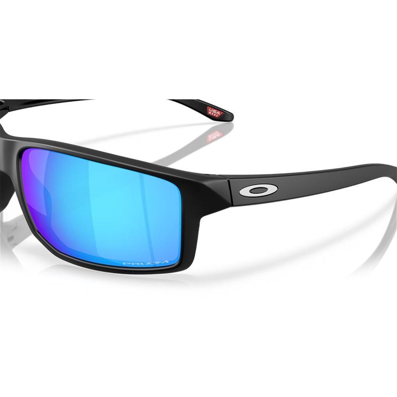 Óculos de Sol Oakley Gibston Xl Matte Black Prizm - Unissex - Foto 4