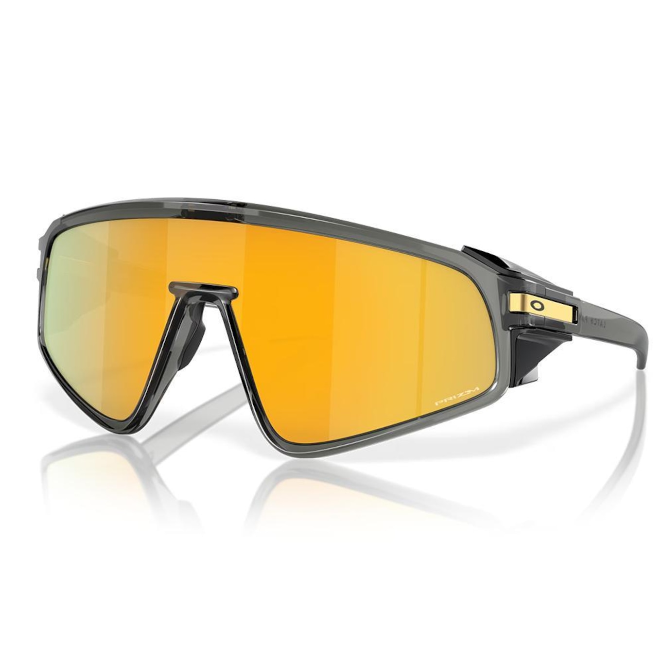 Óculos de Sol Oakley Latch Panel  Smoke Prizm 24K - Unissex - Foto 1