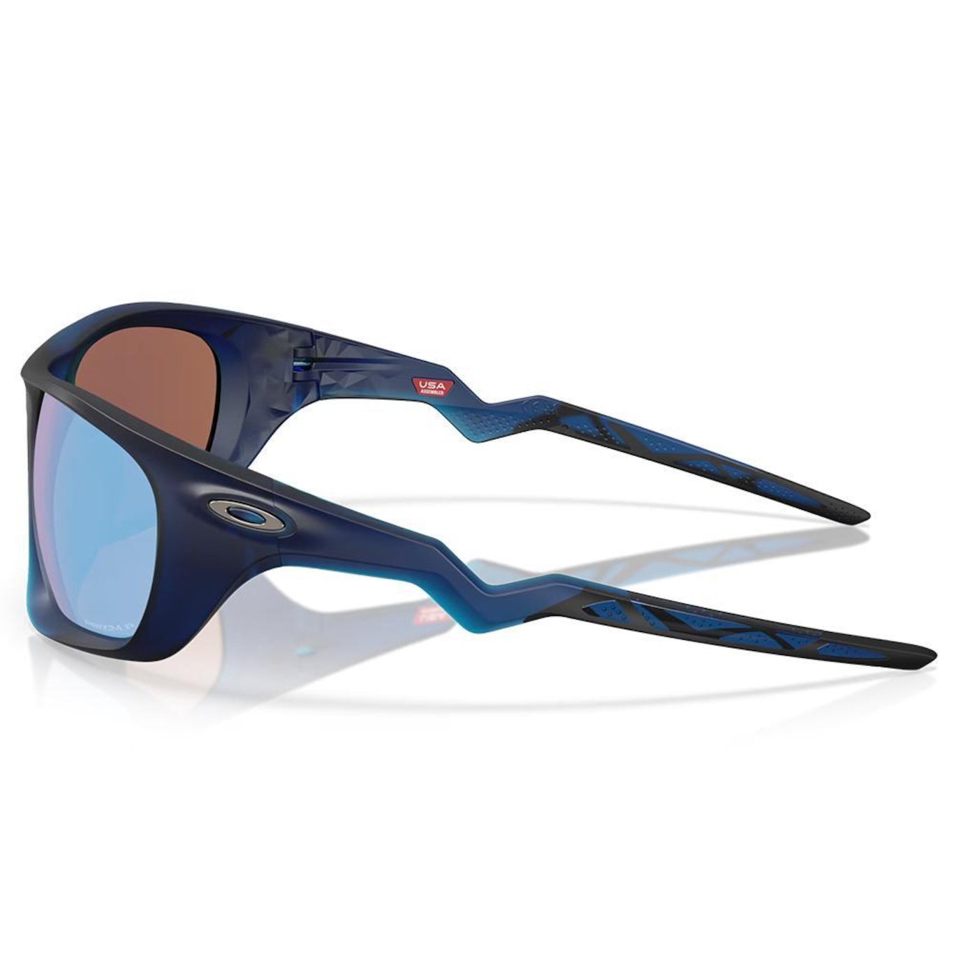 Óculos de Sol Oakley Lateralis Matte Transparent Blue - Foto 2