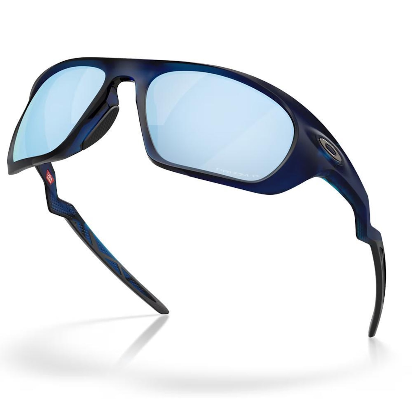 Óculos de Sol Oakley Lateralis Matte Transparent Blue - Foto 5