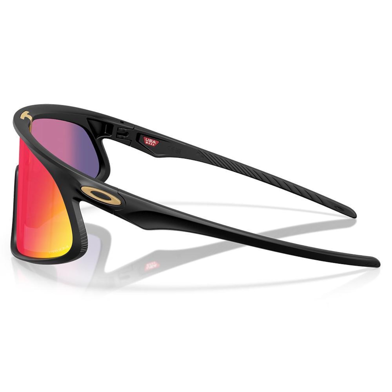 Óculos de Sol Oakley Rslv Matte Black Prizm Road - Foto 2