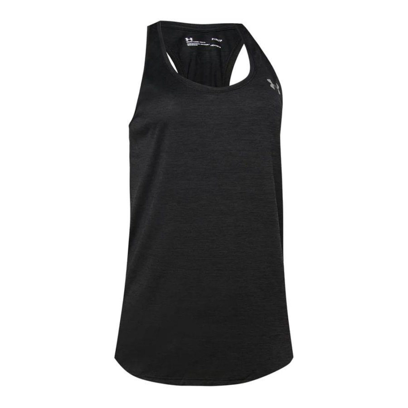 Camiseta Regata Under Armour Tech Tank Preto Metálico - Masculino - Foto 1