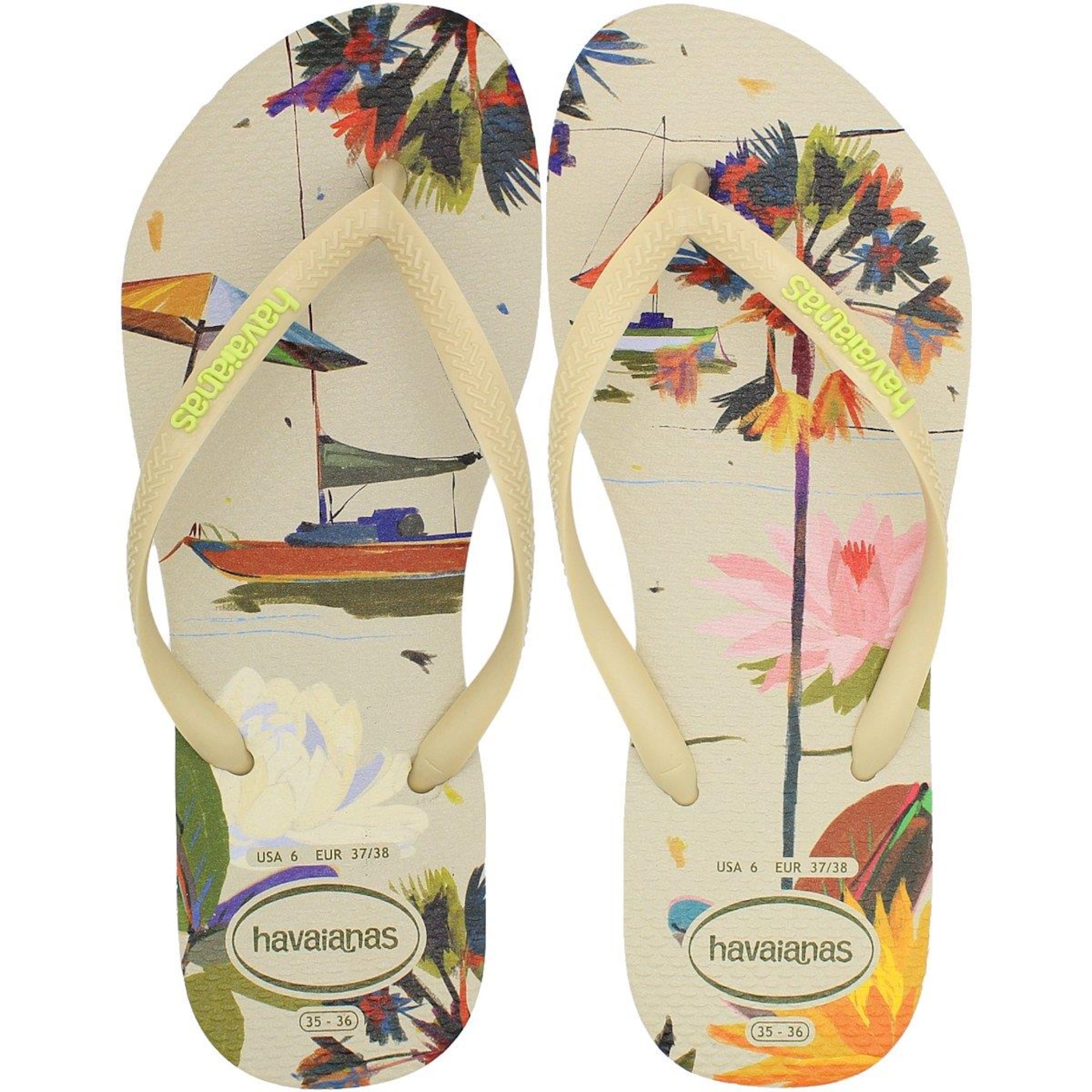 Chinelo de Dedo Havaianas Slim Summer Bliss - Feminino - Foto 1