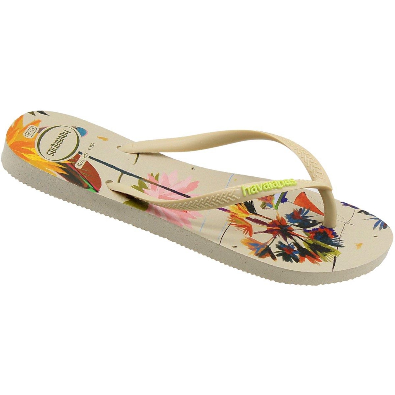 Chinelo de Dedo Havaianas Slim Summer Bliss - Feminino - Foto 2