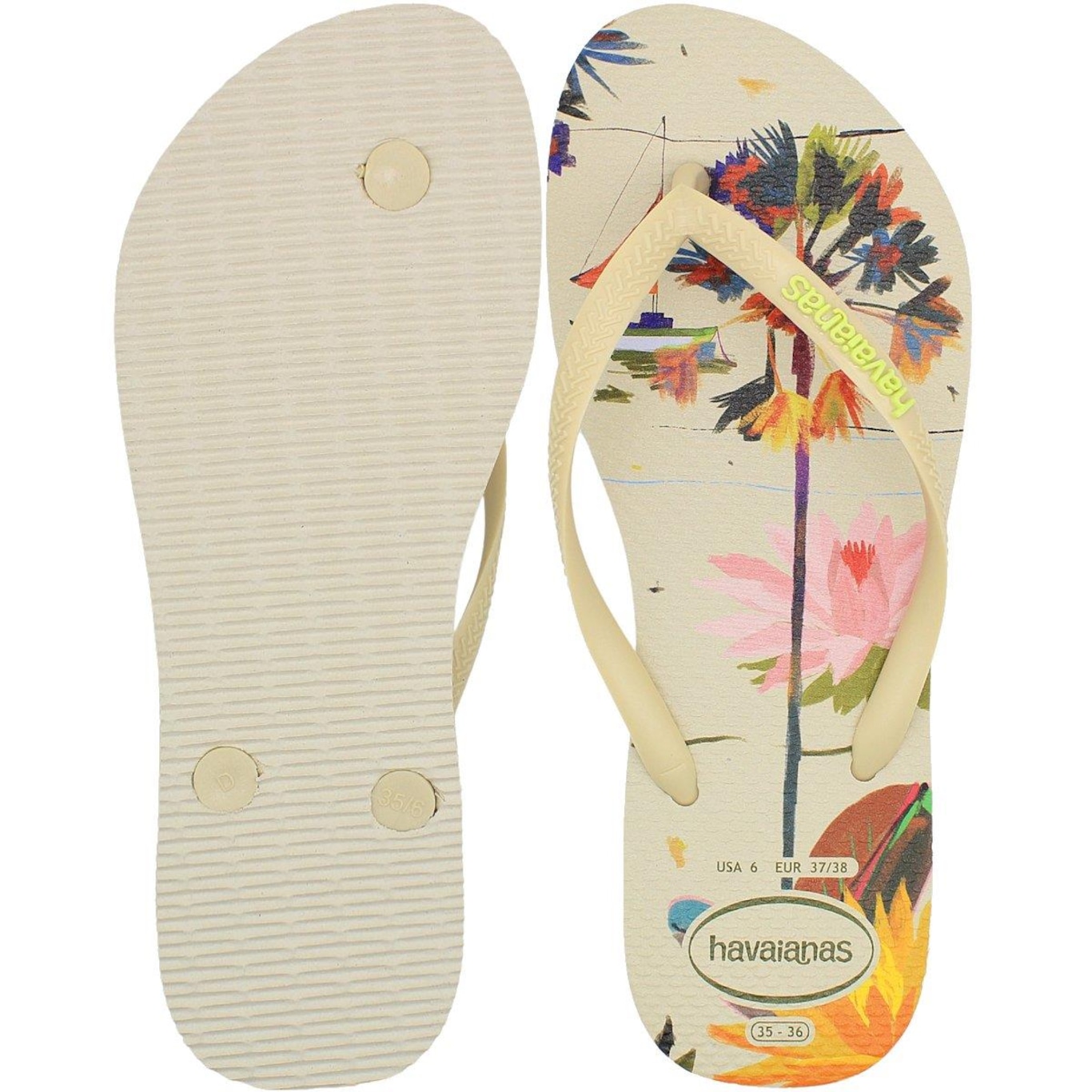 Chinelo de Dedo Havaianas Slim Summer Bliss - Feminino - Foto 3