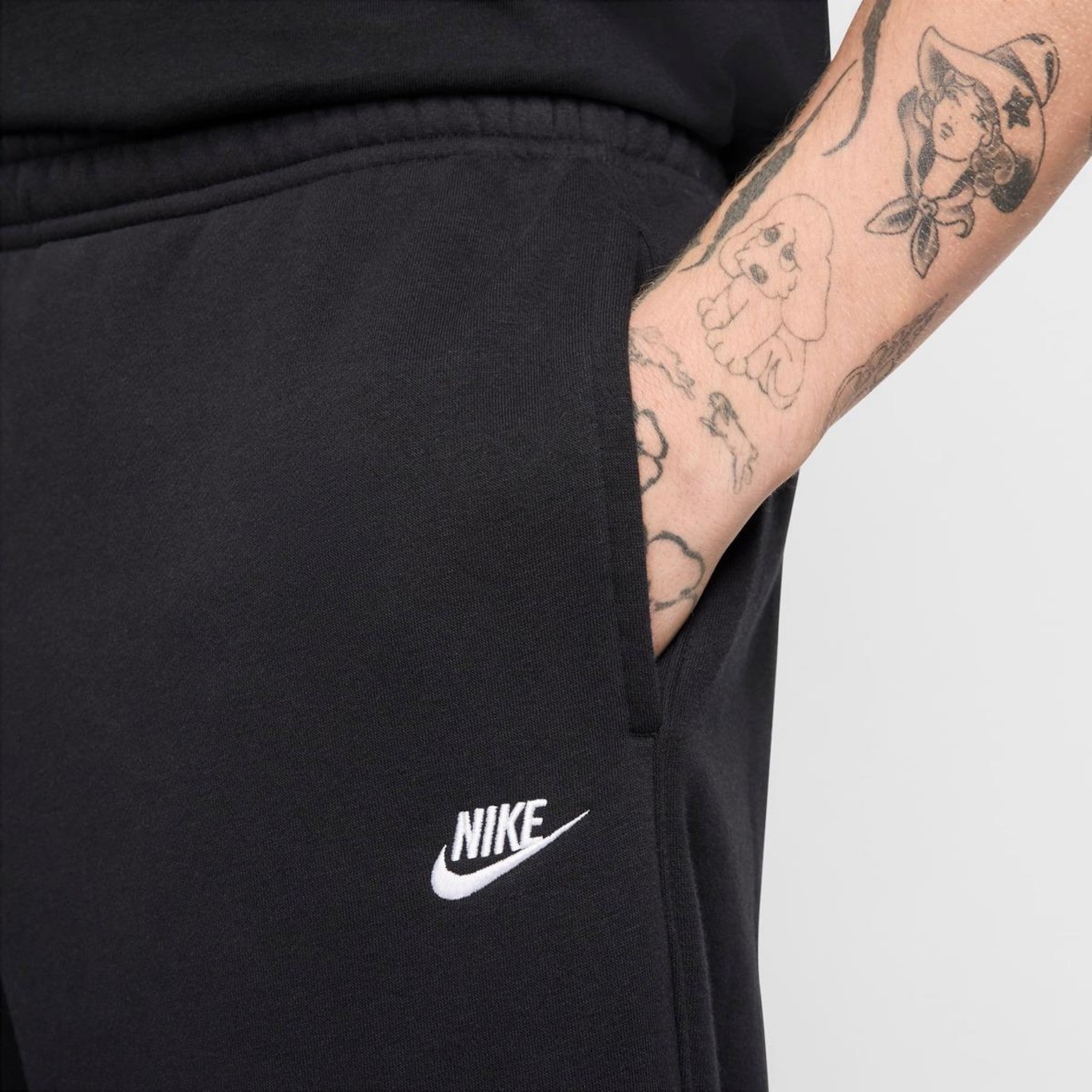 Calça Nike Club Fleece Bungie - Masculina - Foto 4