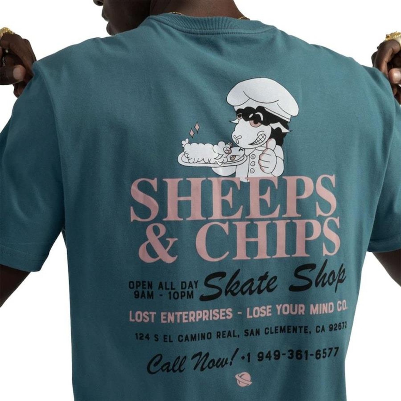 Camiseta Lost Sheeps And Chips Masculina - Foto 3