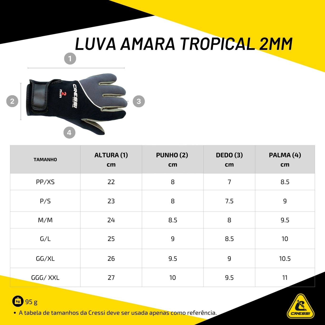 Luva Cressi Amara Tropical 2Mm - Adulto - Foto 6