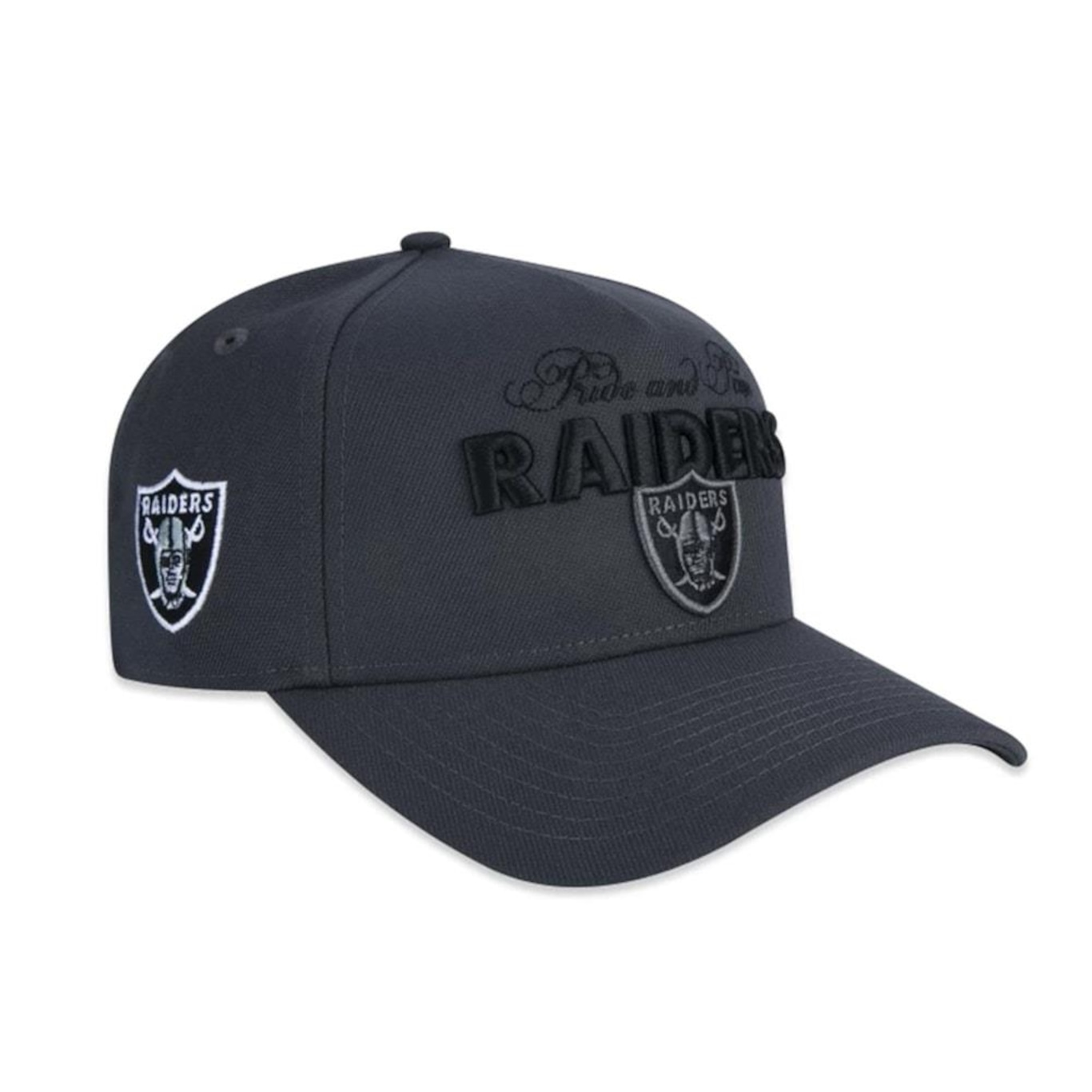 Boné New Era 9Forty A-Frame Nfl Las Vegas Raiders Snapback Adulto - Foto 1