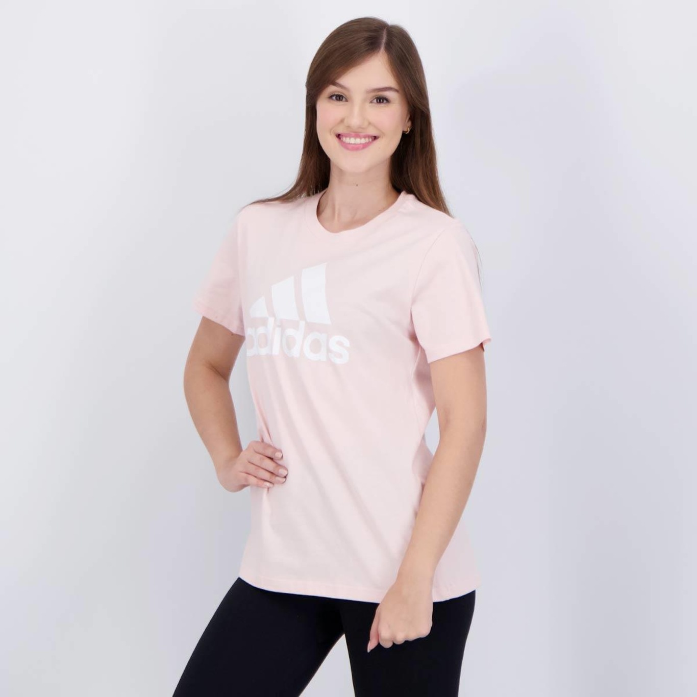 Camiseta adidas Big Logo Feminina - Foto 3