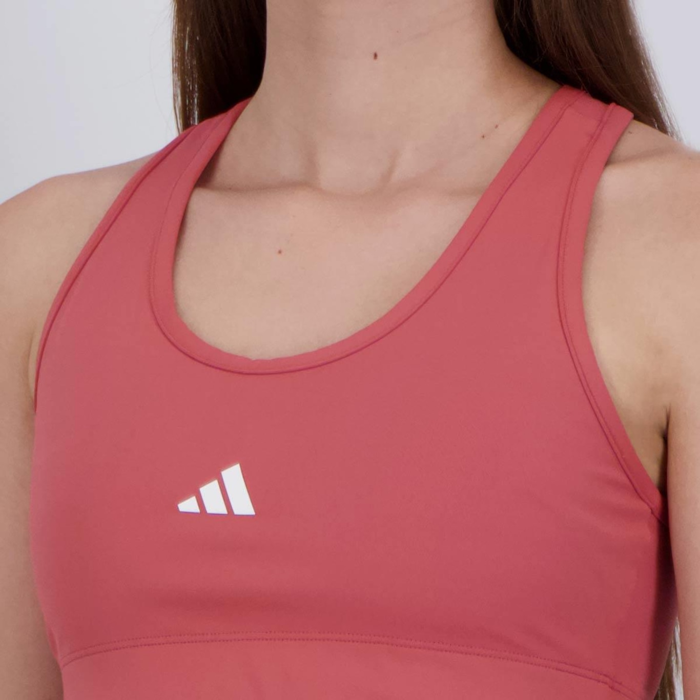 Top Fitness adidas Treino Basico Suporte - Feminino - Foto 5