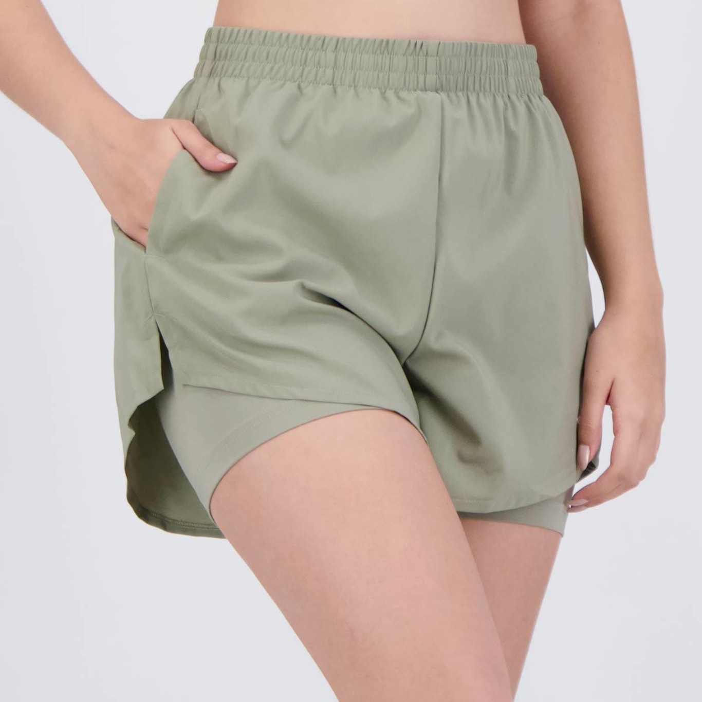 Shorts adidas Minimal 2 em 1 - Feminino - Foto 2