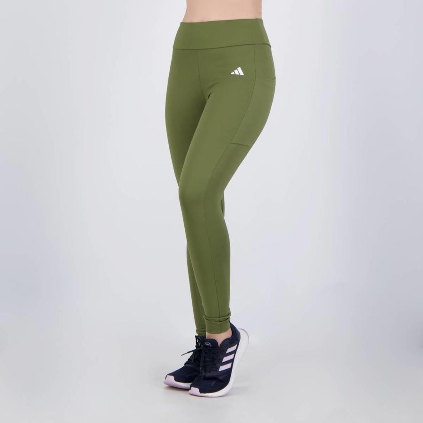 Calça Legging adidas Pocket Corrida com Bolso - Feminina - Foto 1