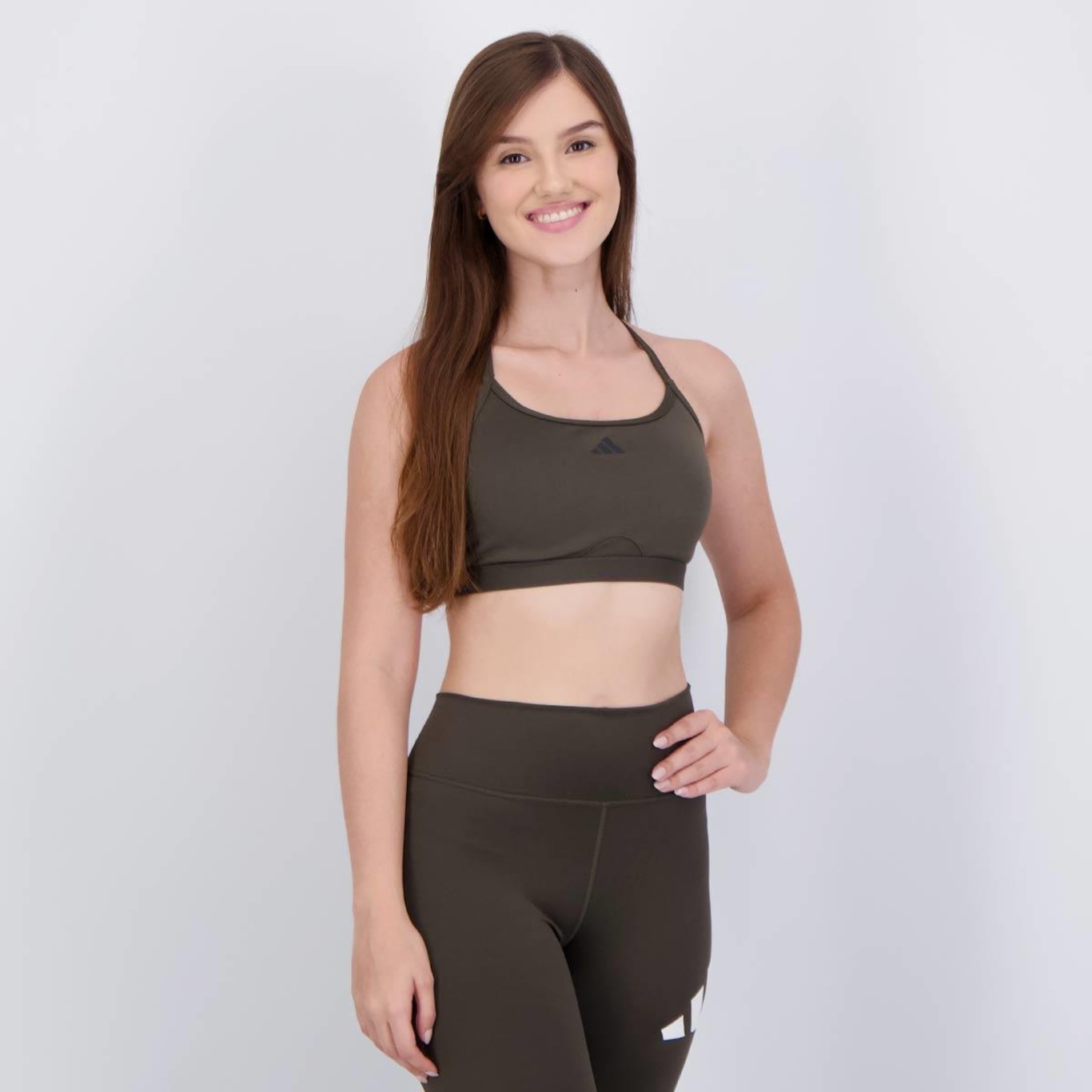 Top Fitness adidas Latin Fit Suporte Leve - Feminino - Foto 2