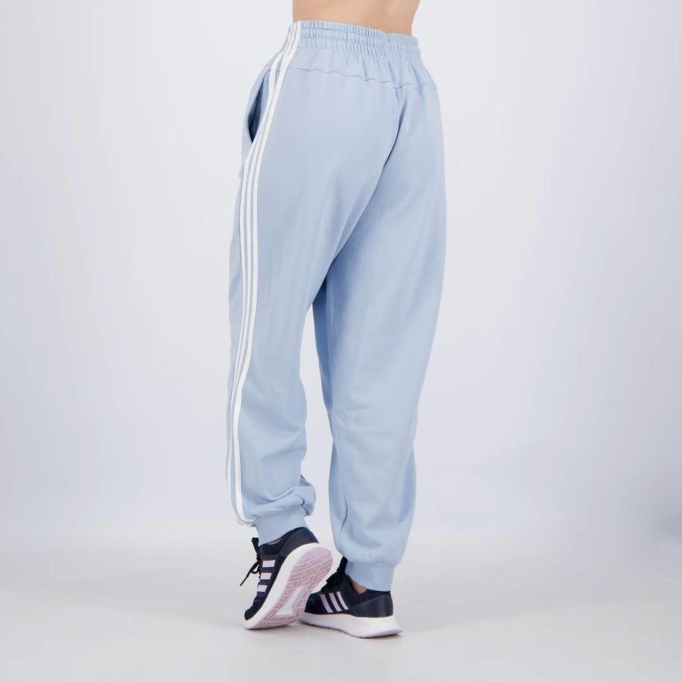 Calça adidas French Terry 3S - Feminina - Foto 3