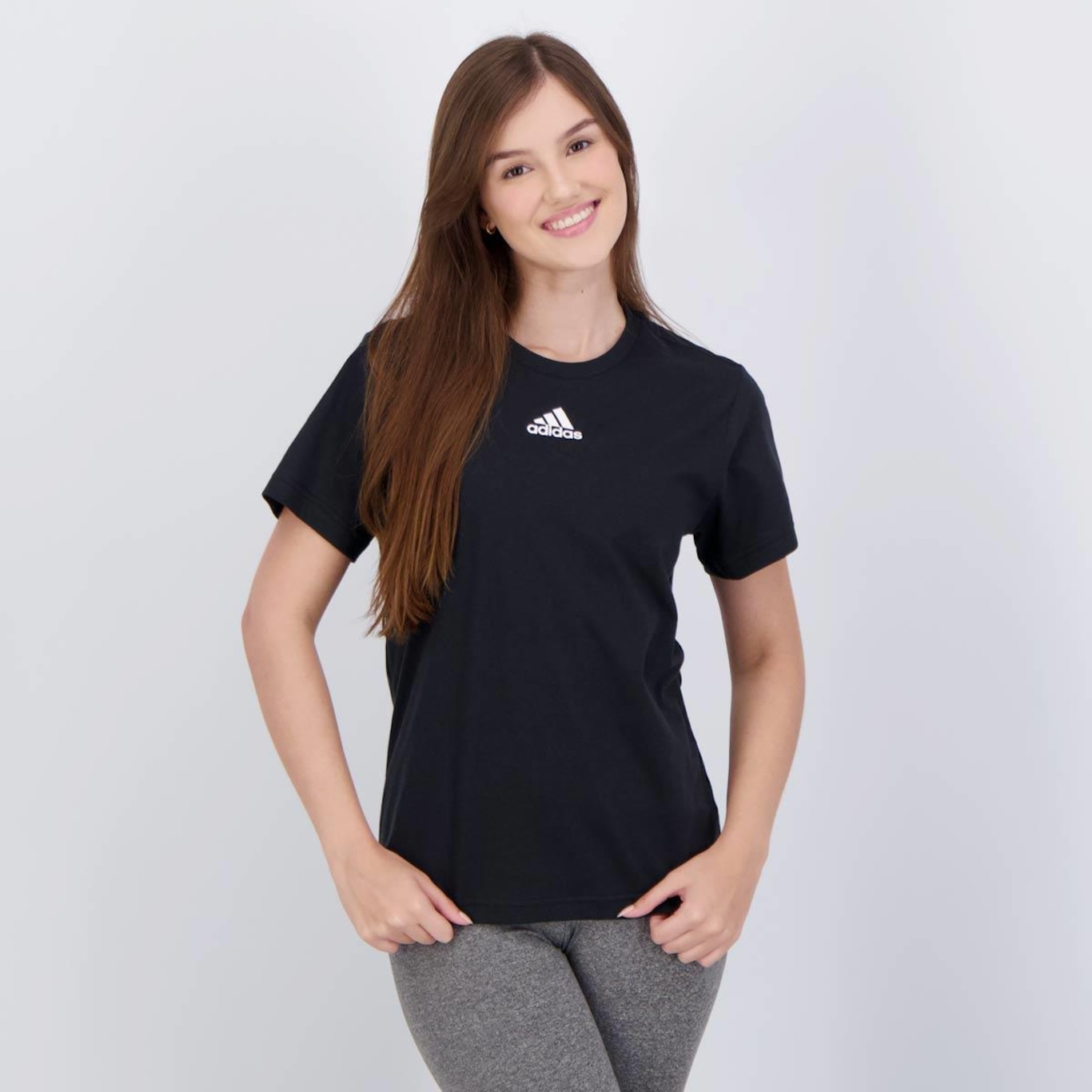 Camiseta adidas Small Logo Feminina I - Foto 1