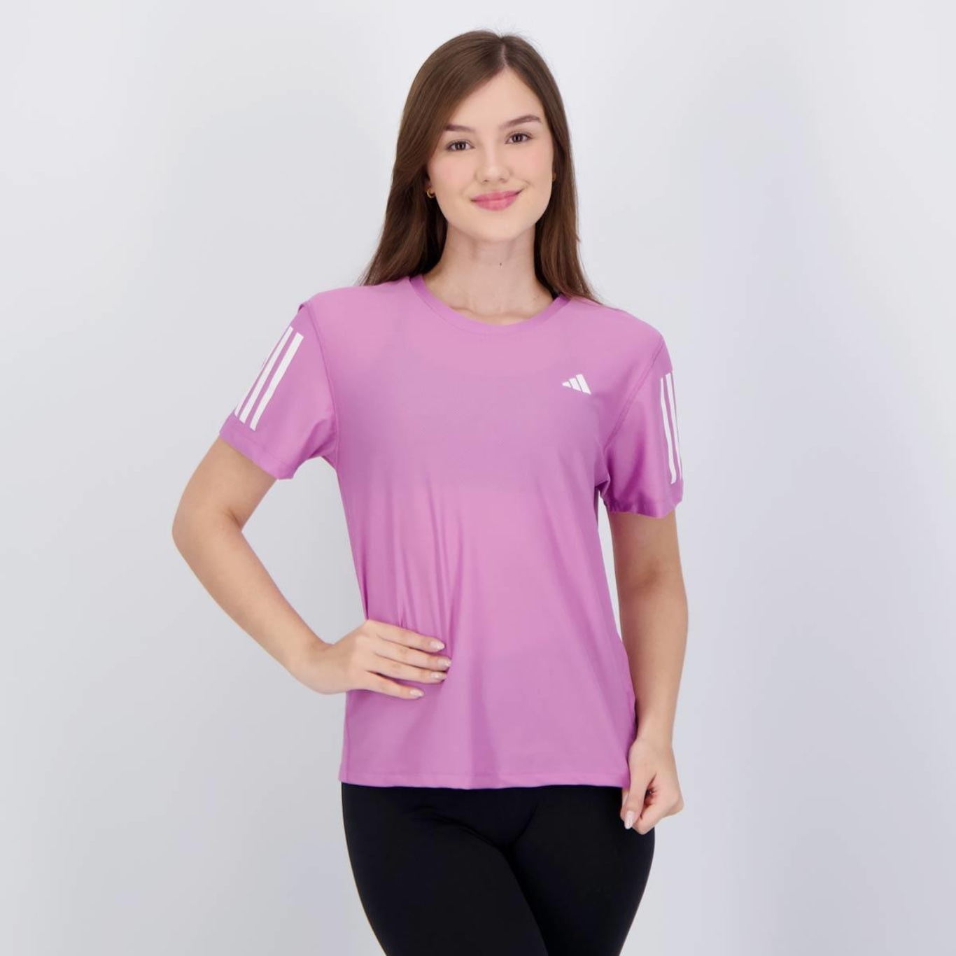 Camiseta adidas Own The Run Base Feminina - Foto 1