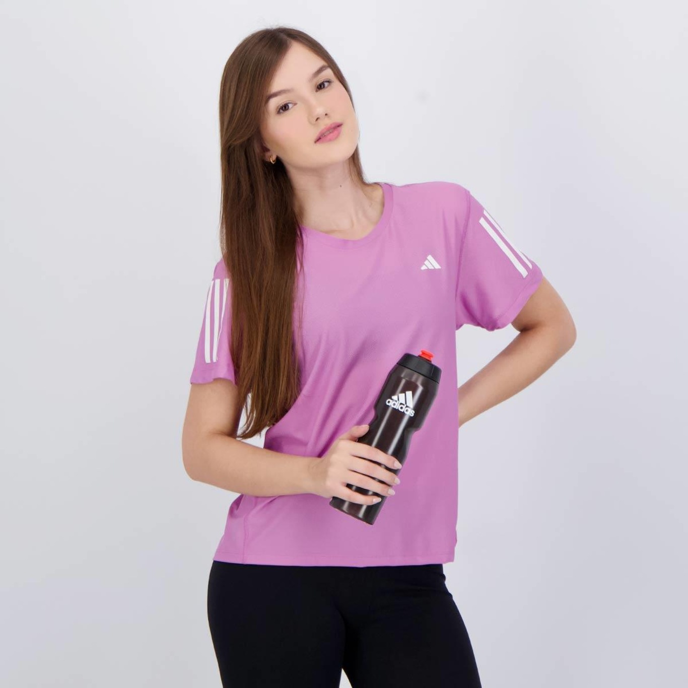 Camiseta adidas Own The Run Base Feminina - Foto 6