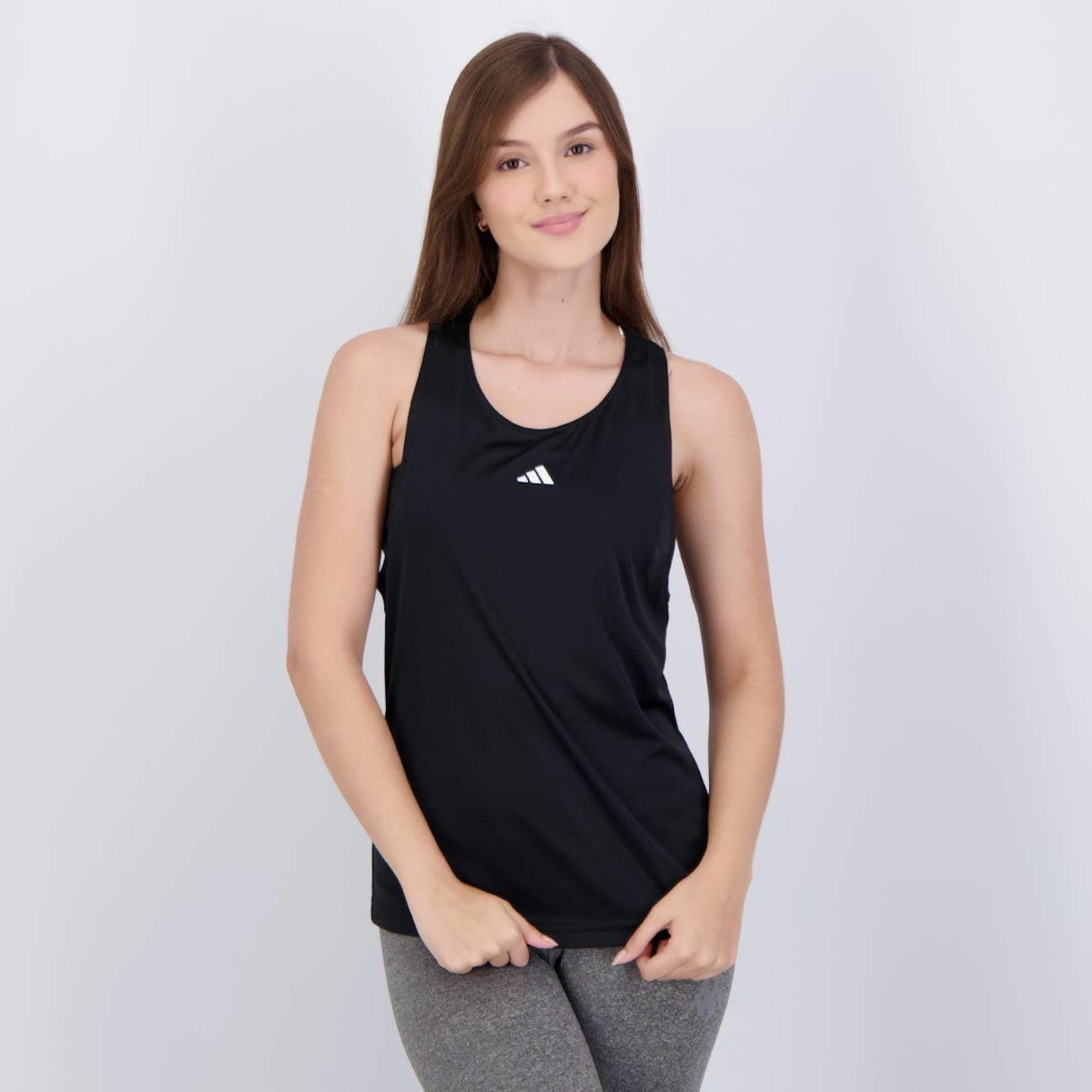 Camiseta Regata adidas Basic - Feminina - Foto 1