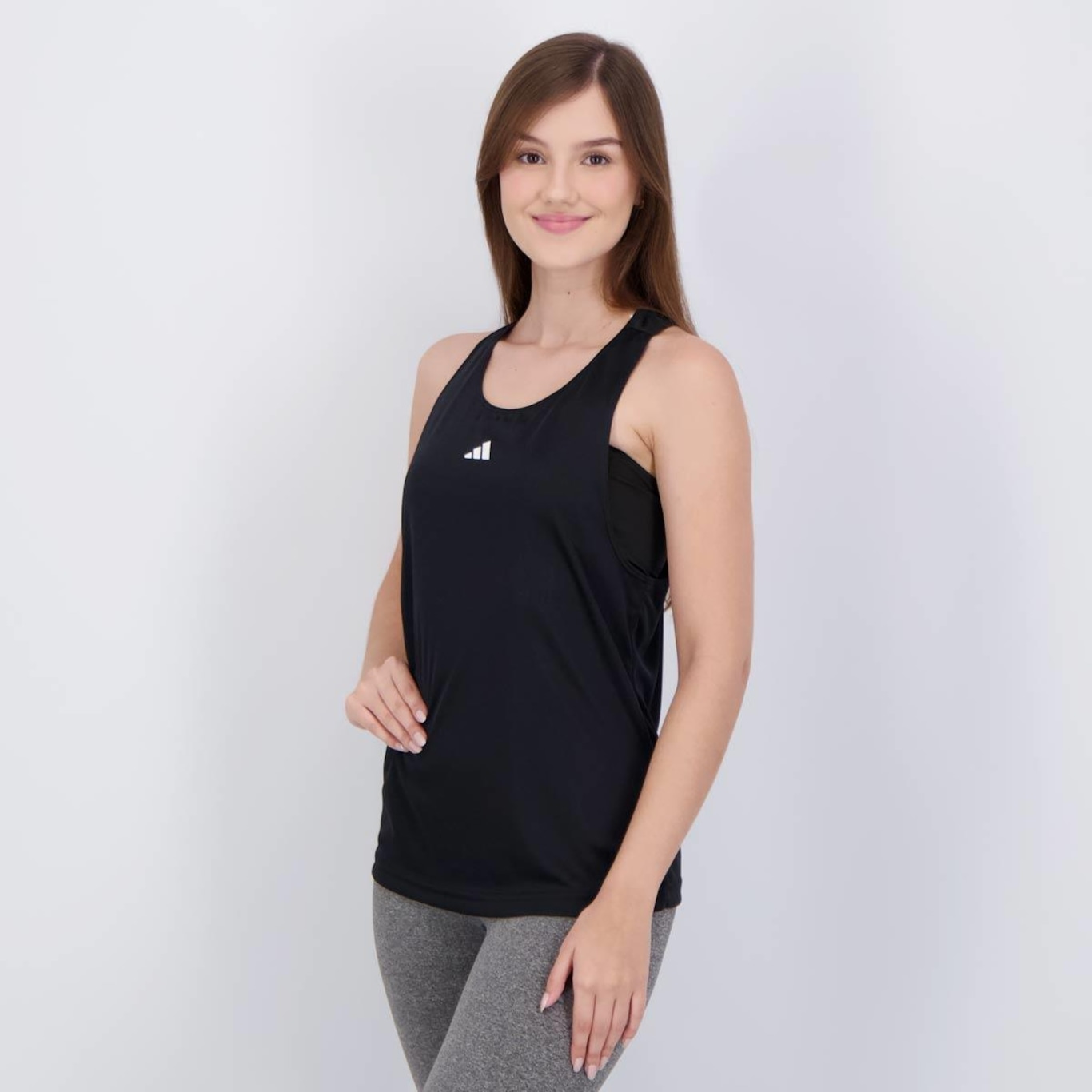 Camiseta Regata adidas Basic - Feminina - Foto 3