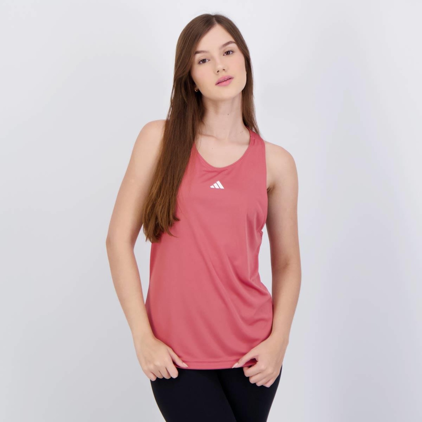 Camiseta Regata adidas Basic - Feminina - Foto 1