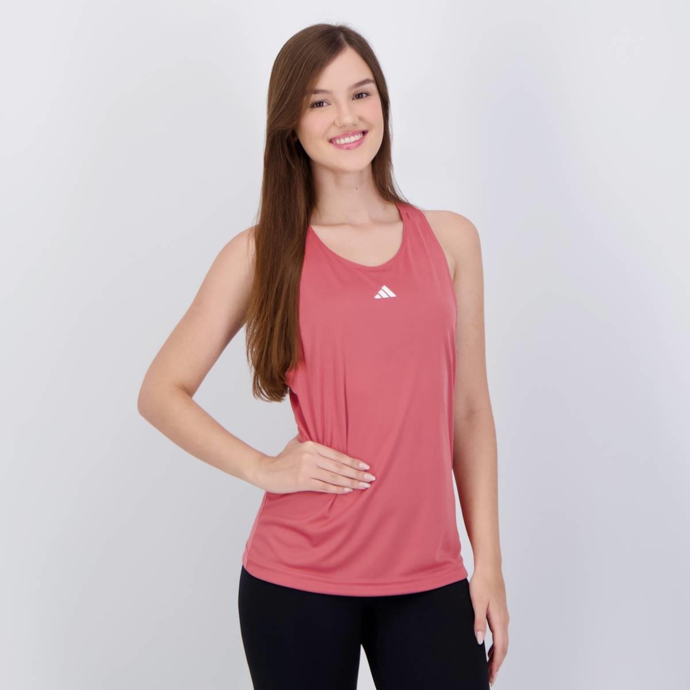 Camiseta Regata adidas Basic - Feminina - Foto 2