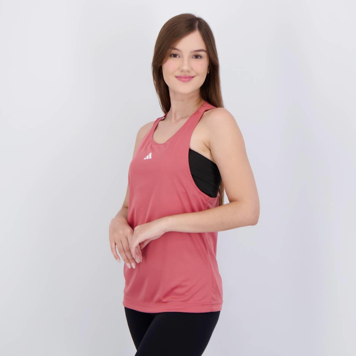 Camiseta Regata adidas Basic - Feminina - Foto 3