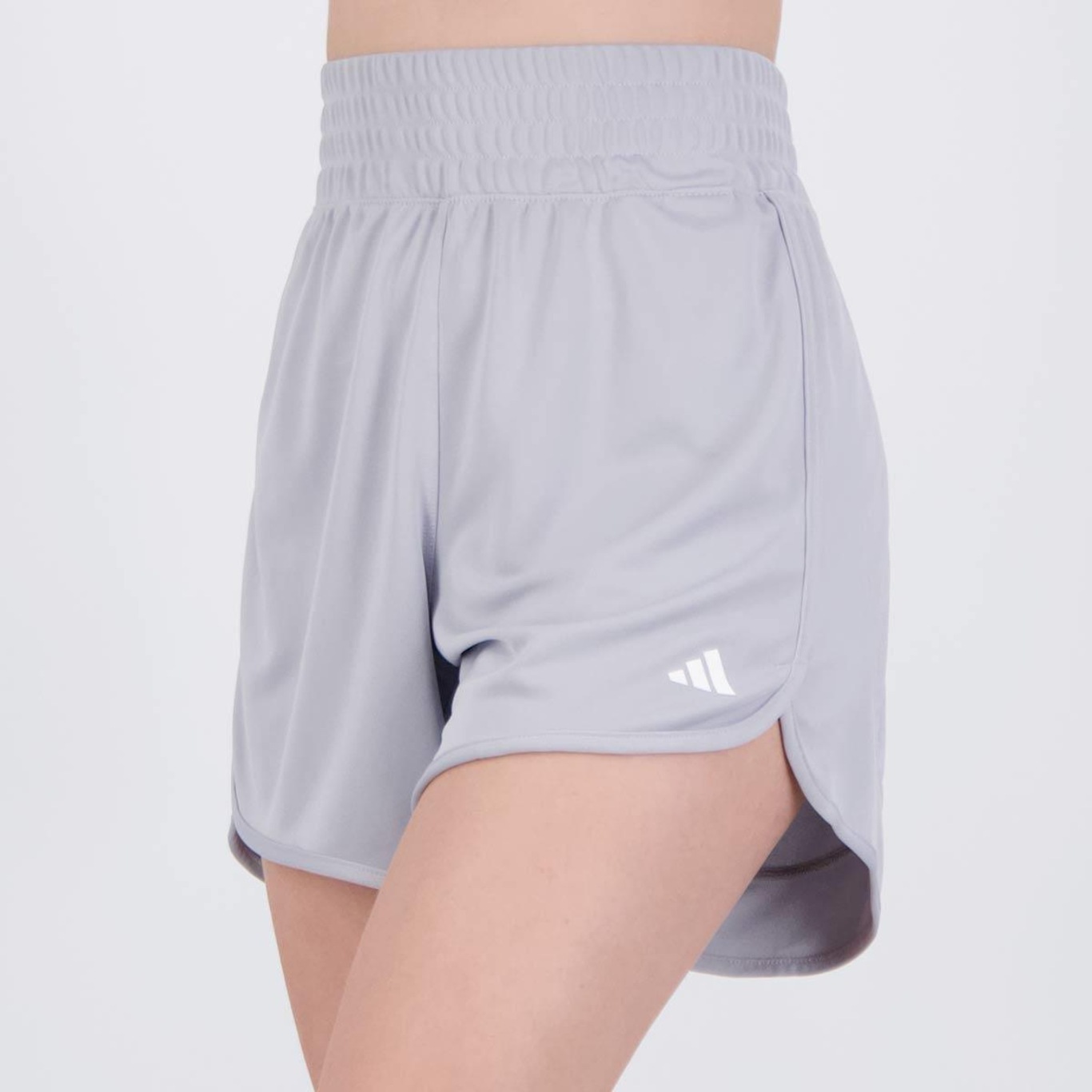 Shorts adidas Pacer Knit High - Feminino - Foto 1