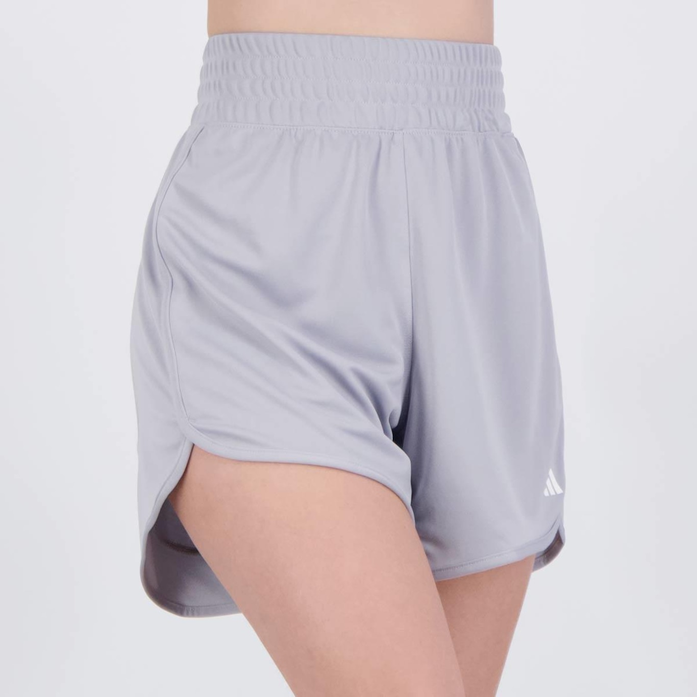 Shorts adidas Pacer Knit High - Feminino - Foto 2