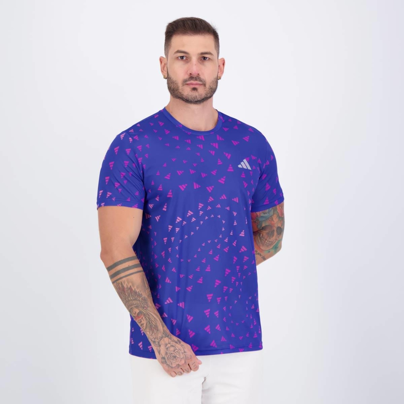 Camiseta adidas Run It Brand Love Masculina - Foto 2