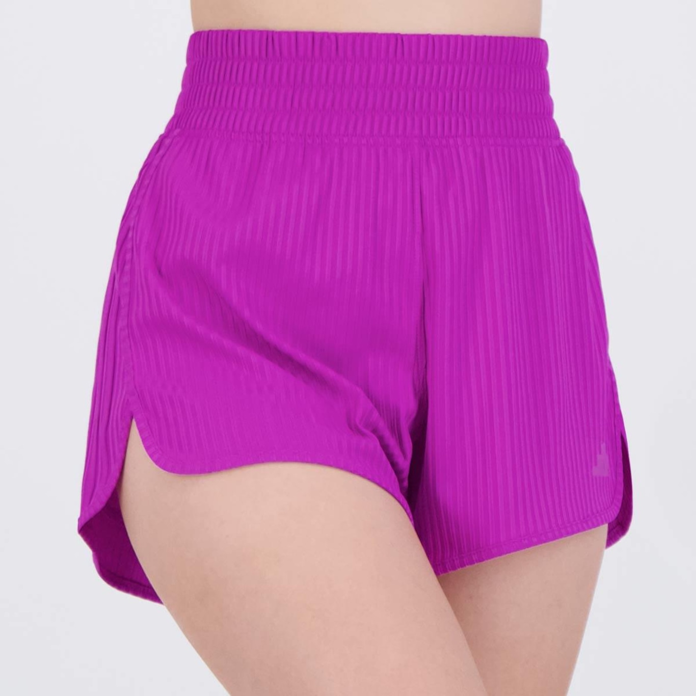 Shorts adidas Pacer Rib Treino - Feminino - Foto 2