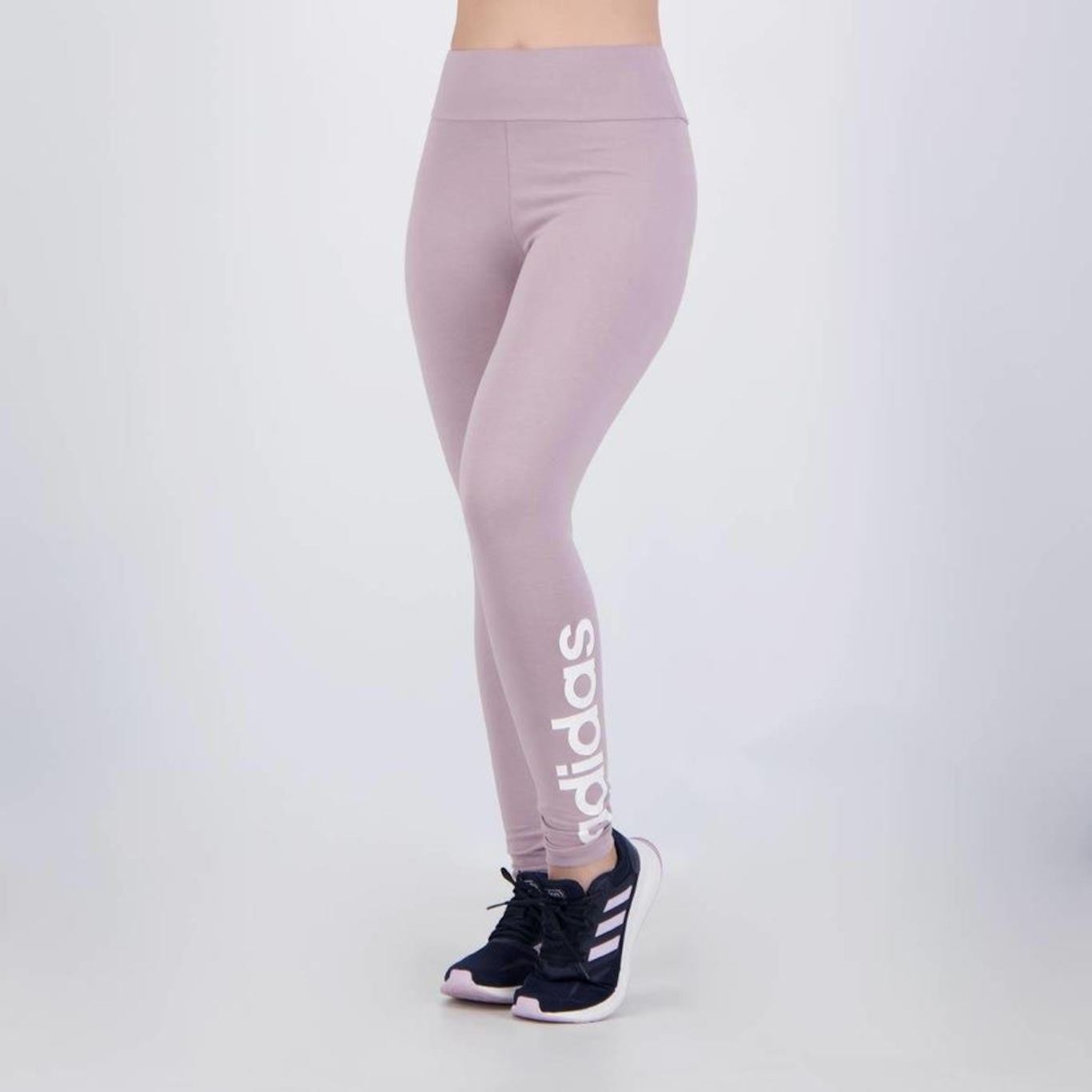 Calça Legging adidas Logo Linear - Feminina - Foto 1