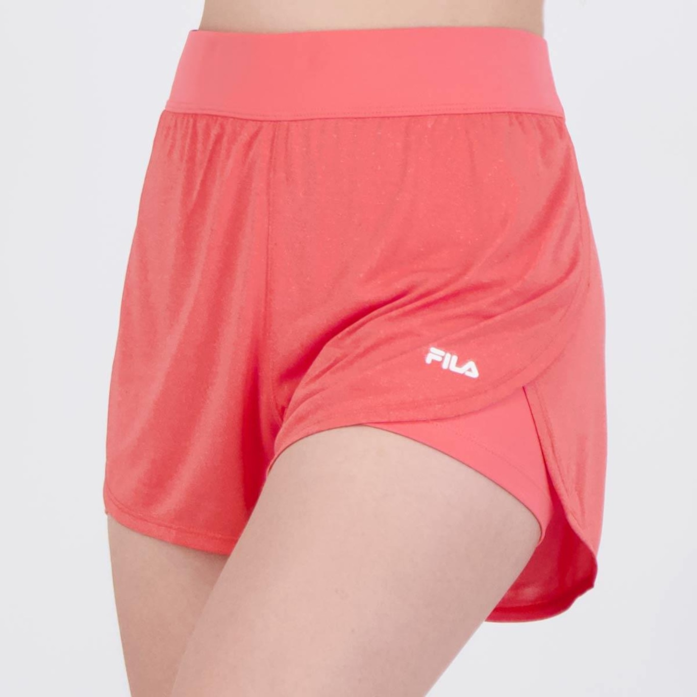 Shorts Fila Basic Train Double - Feminino - Foto 1