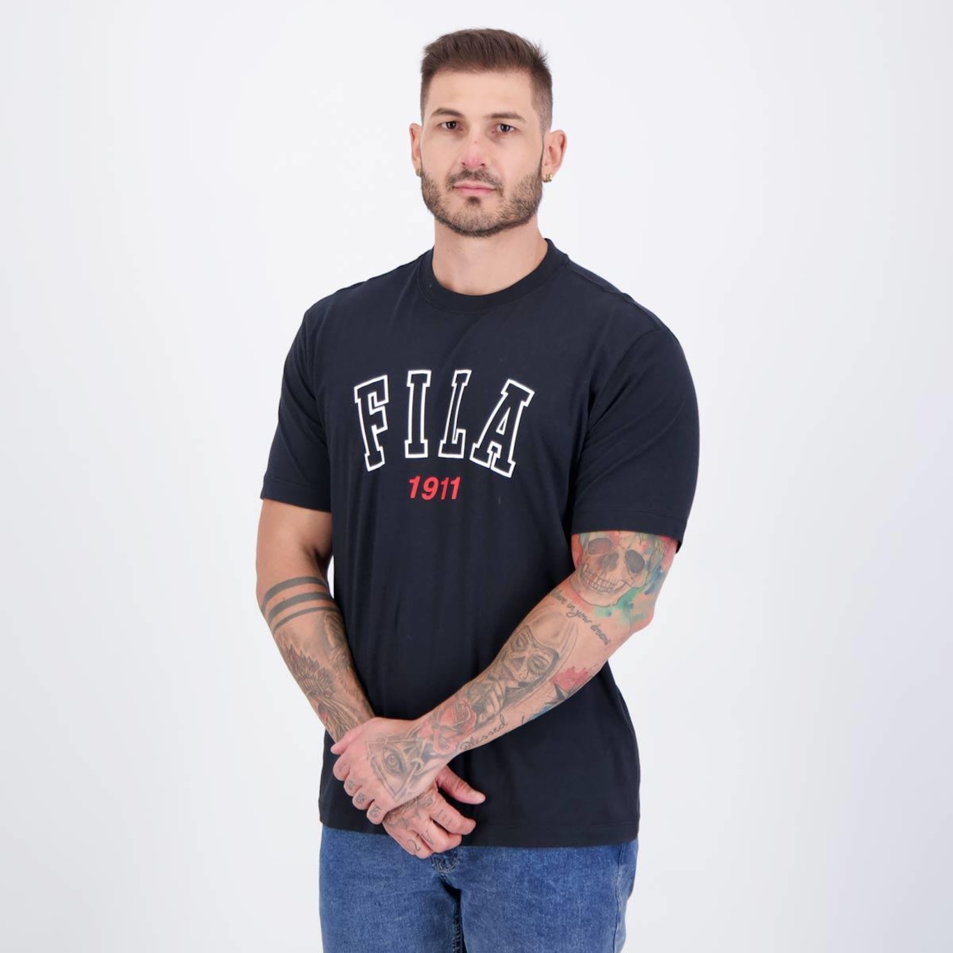 Camiseta Fila Comfort Classic Masculina - Foto 3