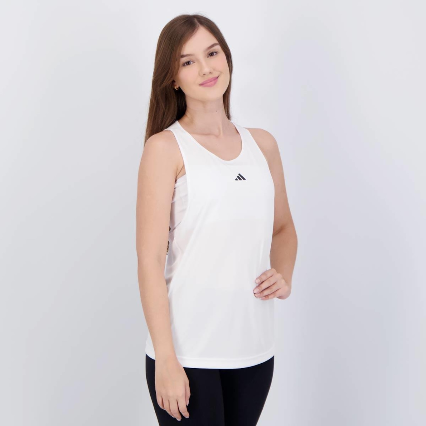 Camiseta Regata adidas Basic - Feminina - Foto 2