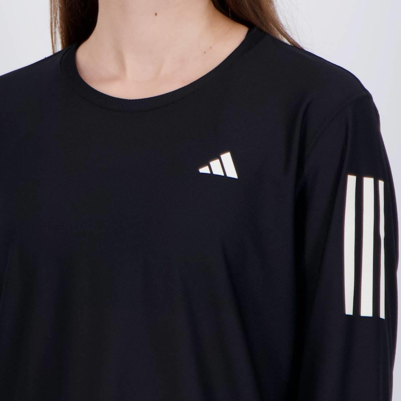 Camiseta Manga Longa adidas Own The Run Base Feminina - Foto 5