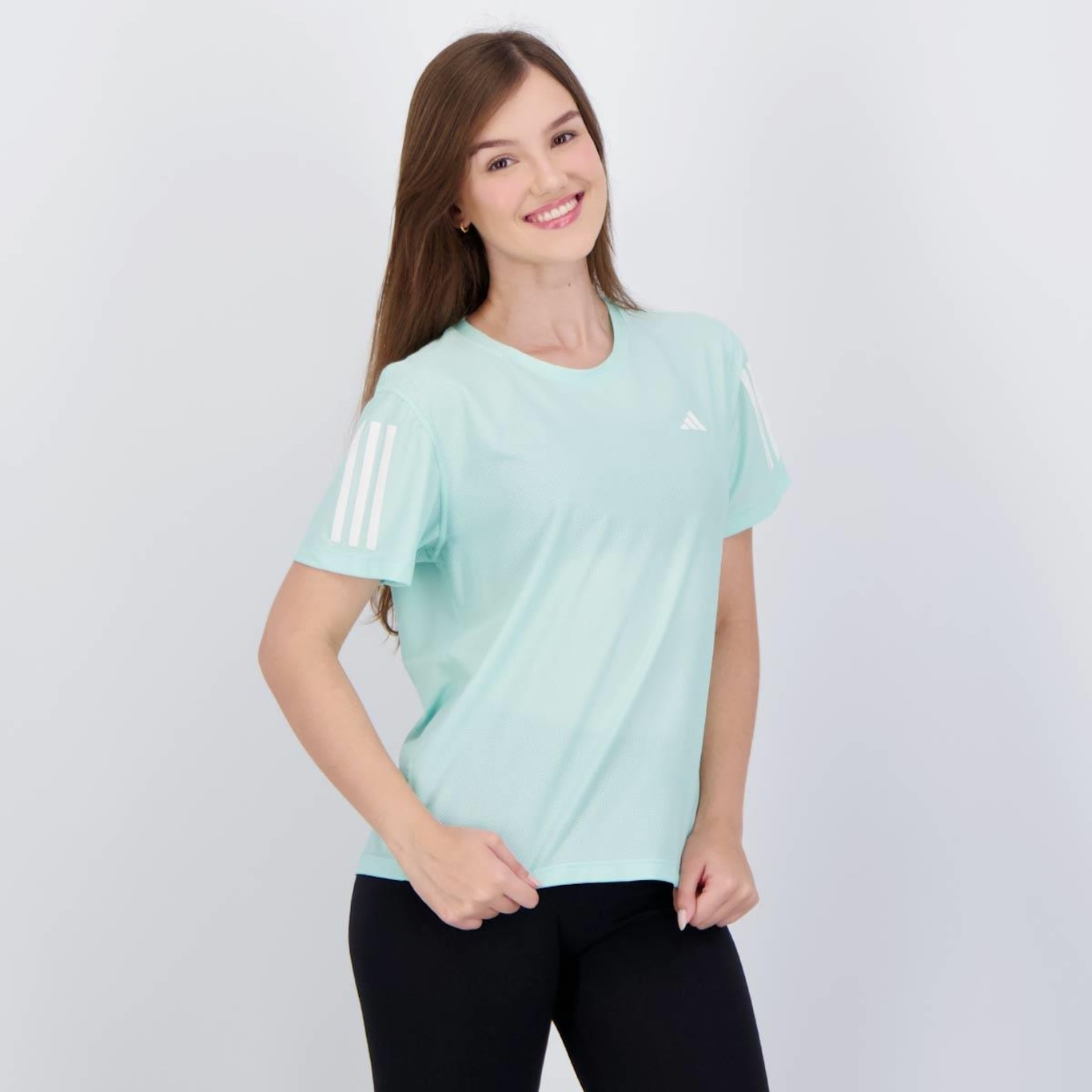 Camiseta adidas Own The Run Base Feminina - Foto 2