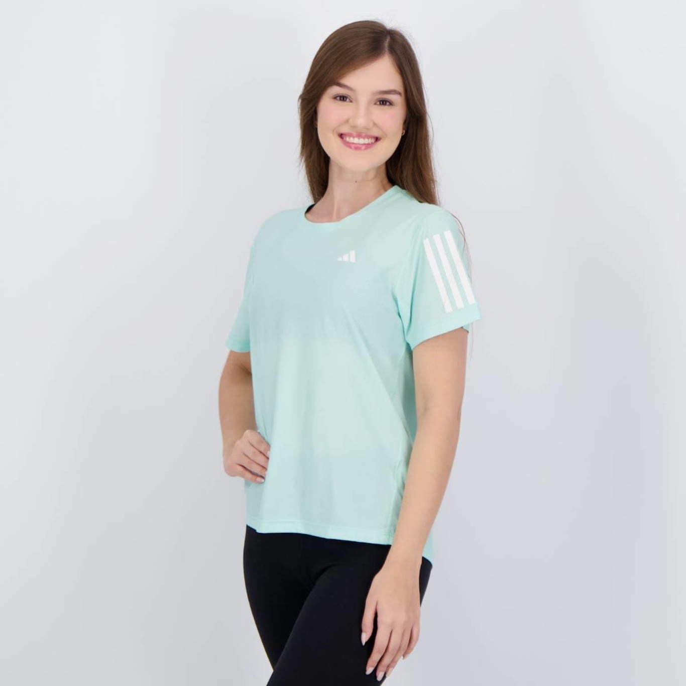 Camiseta adidas Own The Run Base Feminina - Foto 3