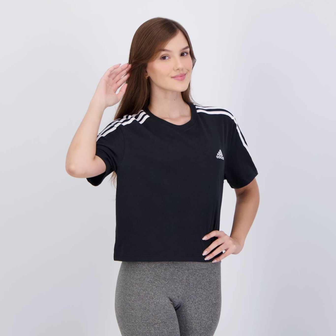 Cropped adidas 3 Stripes - Feminino - Foto 2